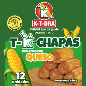 T-K-CHAPAS con Queso x 12
